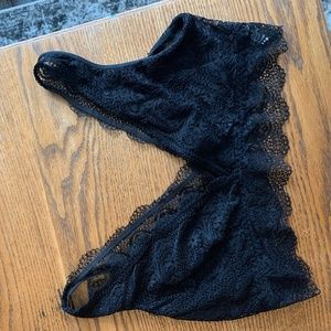 SHEIN v neck lace bralette 3xl